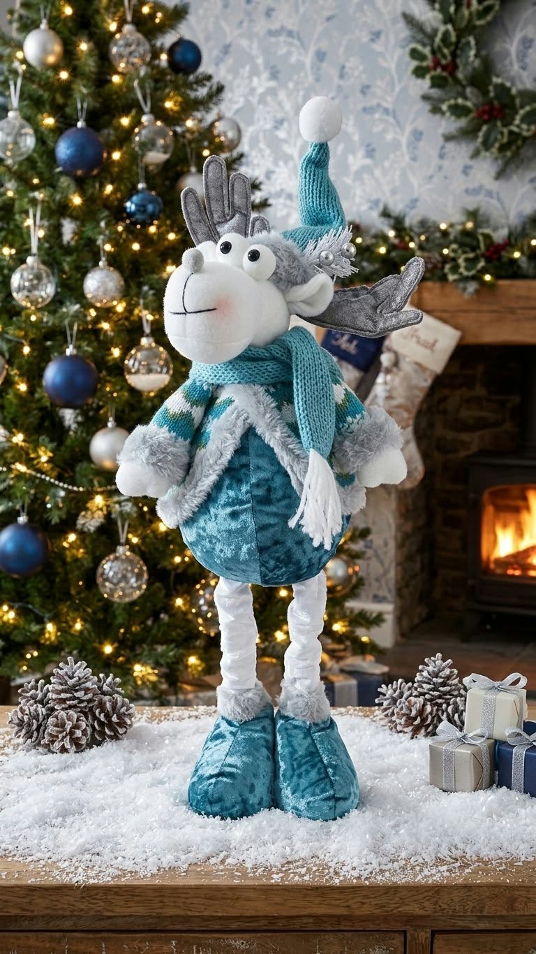 Blue Reindeer with Extendable Legs photo 3